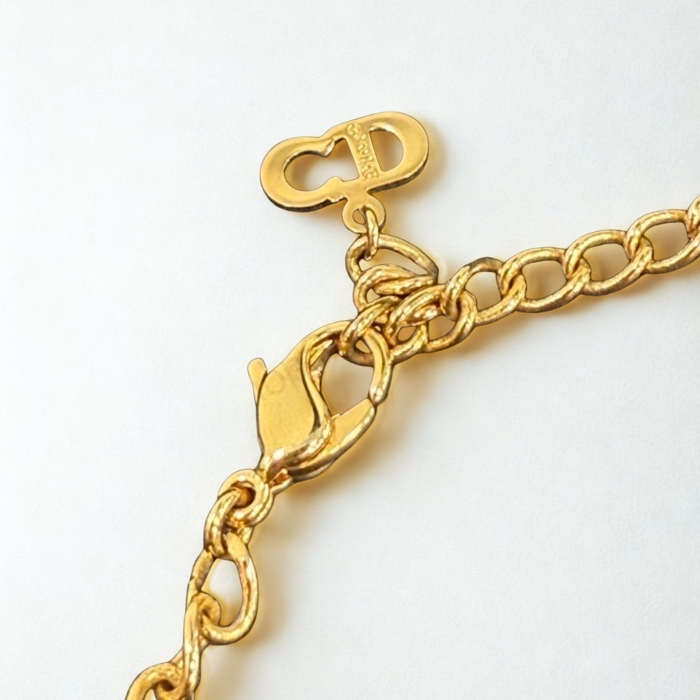 Dior Gold CD Chain Bracelet with CD Logo Clasp - Picture 4 of 5